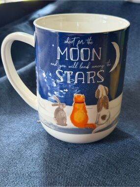 Harvest Green Studio Shoot For The Moon Animal Coffee Mug 20oz